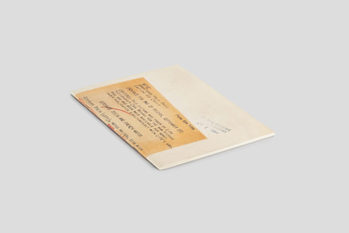 Cover n.1/1 of All I Remember, Elisabetta Benassi, Exhibition at Magazzino Gallery, Nero Editions 2010